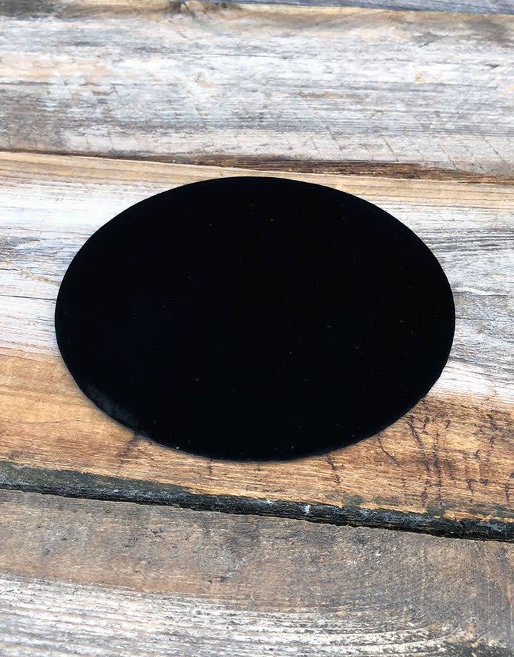 DIS1316 = black-velvet Round Display Pad 5'' (Pkg of 3)