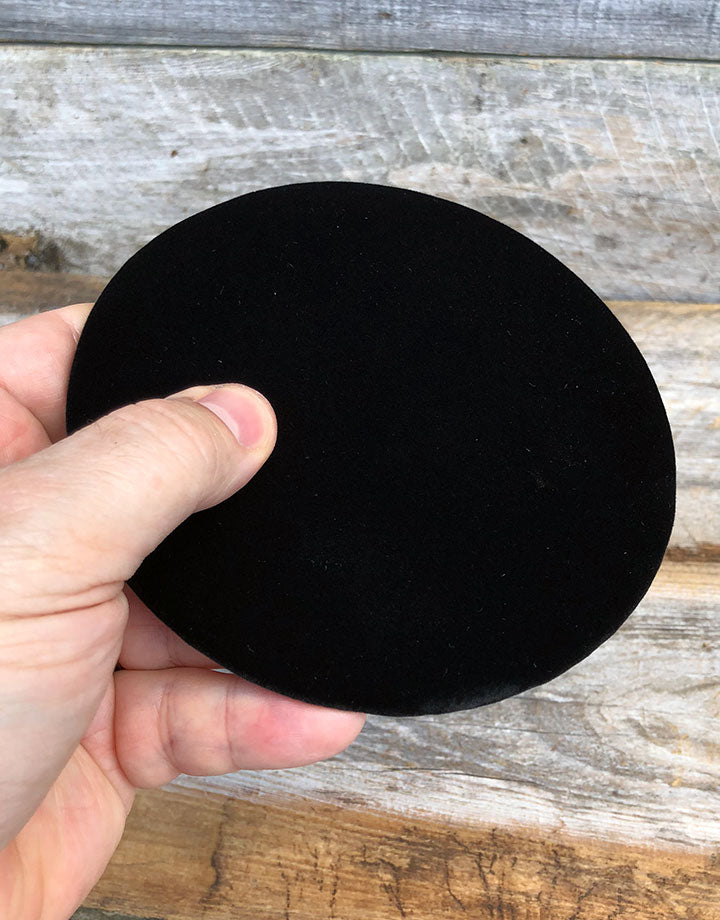 DIS1316 = Value Velvet Round Display Pad 5'' (Pkg of 3)