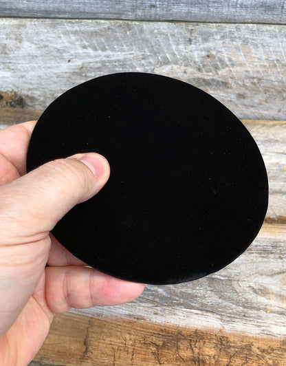 DIS1316 = Value Velvet Round Display Pad 5'' (Pkg of 3)