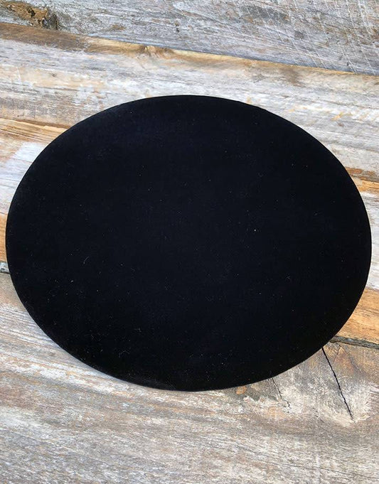 DIS1319 = black-velvet Round Display Pad 11''