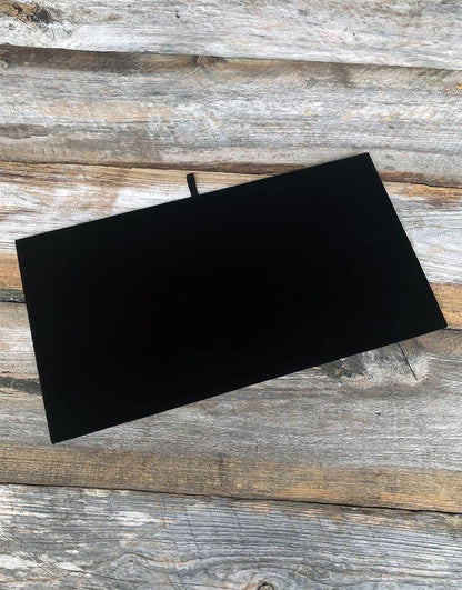 DIS1910 = ECONOMY  VELVET TRAY INSERT PAD BLACK