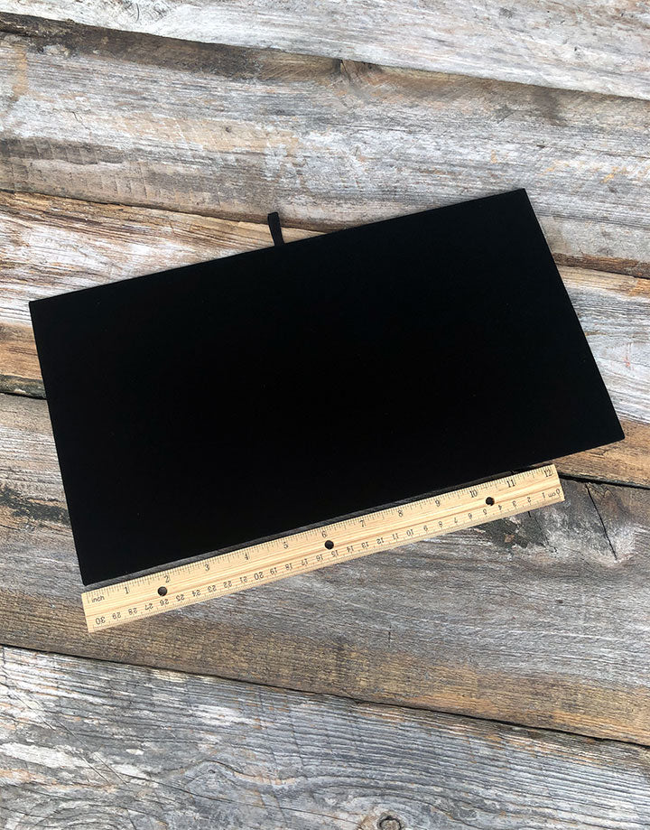 DIS1910 = ECONOMY  VELVET TRAY INSERT PAD BLACK