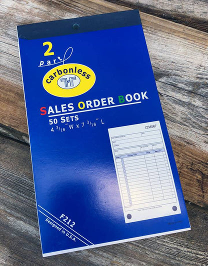 DIS3812 = RECEIPT BOOK - 50pgs - APPROX. 7''x4'' - 15 lines