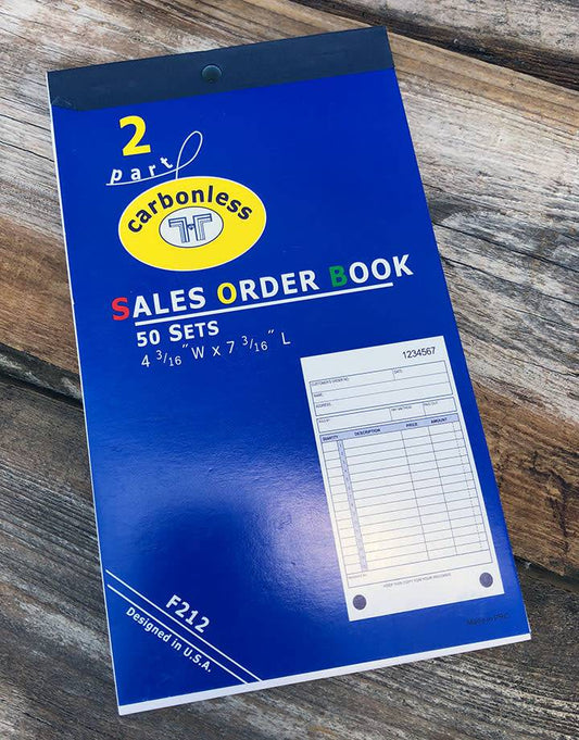 DIS3812 = RECEIPT BOOK - 50pgs - APPROX. 7''x4'' - 15 lines