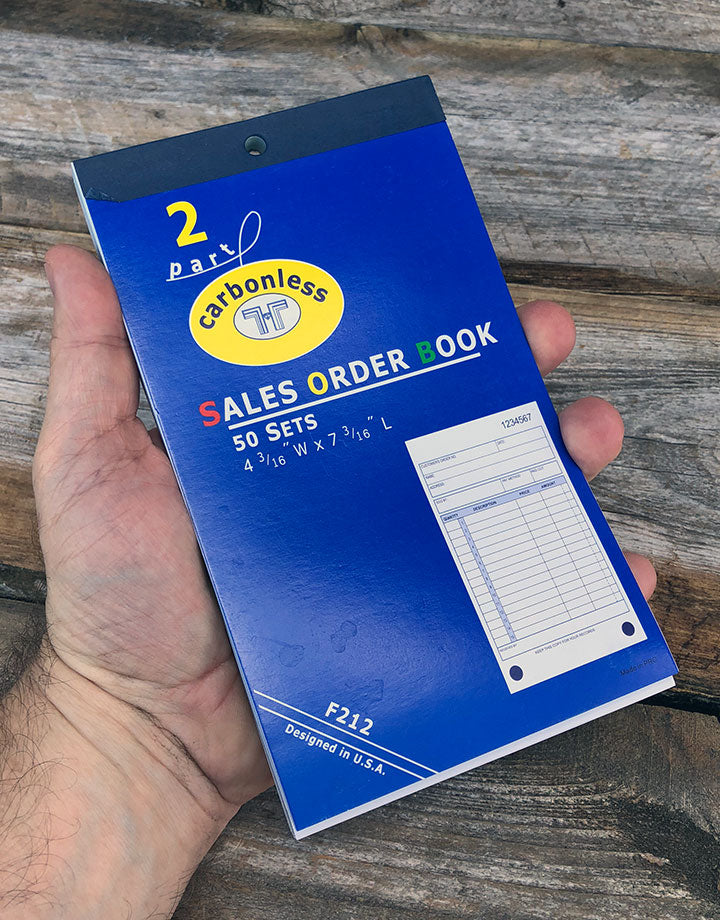 DIS3812 = RECEIPT BOOK - 50pgs - APPROX. 7''x4'' - 15 lines