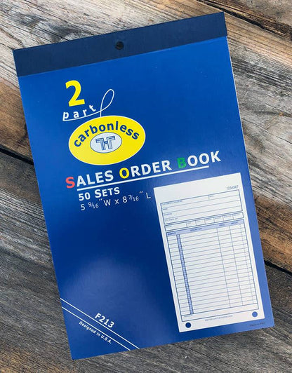 DIS3813 = RECEIPT BOOK - 50pgs - APPROX. 8''x5'' - 20 lines