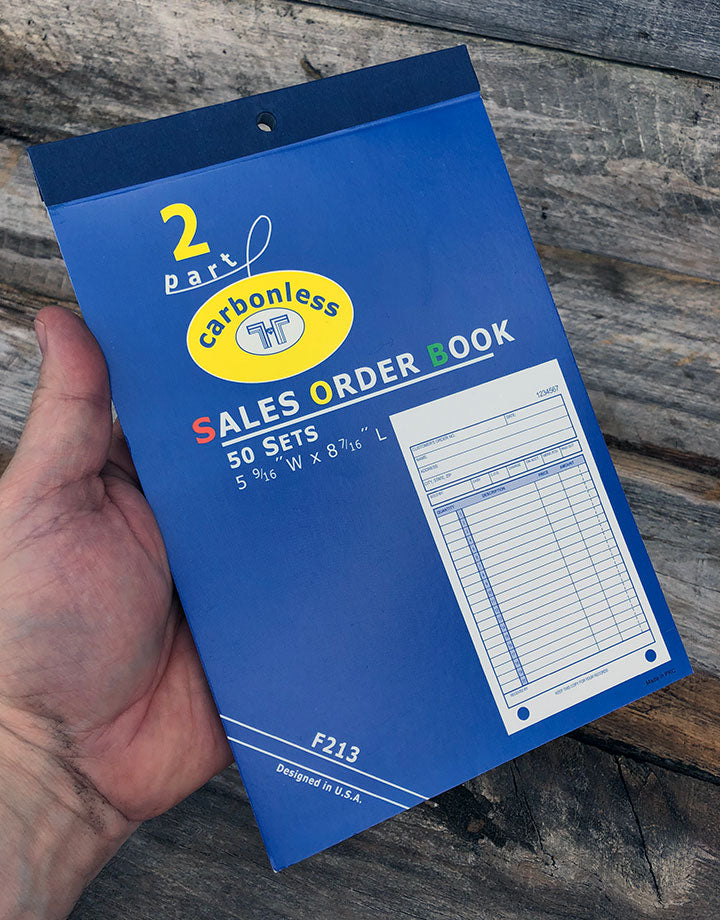 DIS3813 = RECEIPT BOOK - 50pgs - APPROX. 8''x5'' - 20 lines