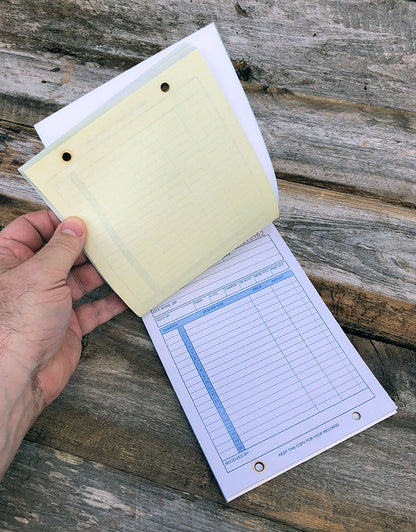 DIS3813 = RECEIPT BOOK - 50pgs - APPROX. 8''x5'' - 20 lines