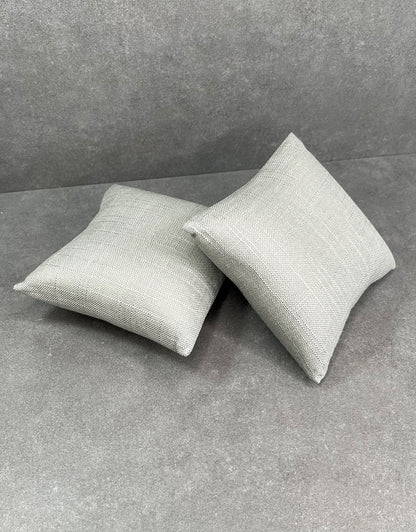 DIS7110 = Grey Linen Pillow for Watches or Bracelets 5"x5" (Pkg of 2)