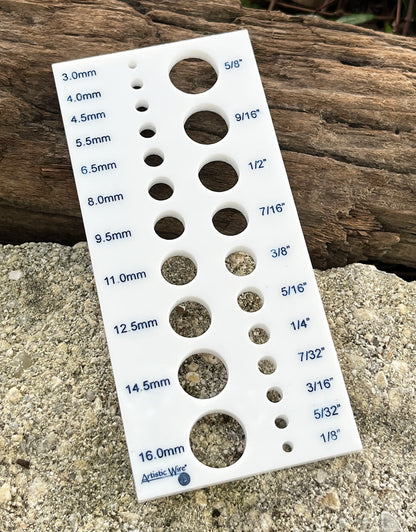 DP126 = Acrylic Draw Plate 22 Holes