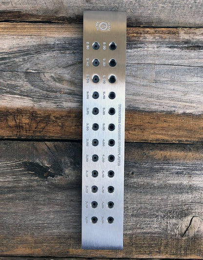 DP553 = Round Tungsten Drawplate 24 Holes  2.3 to 6.0mm