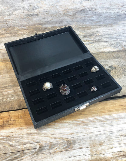 DRG1906 = Ring Case for 24 Rings - Black