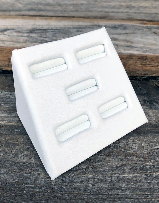 DRG6817 = Leatherette Stackable Ring Stand for 5 Rings