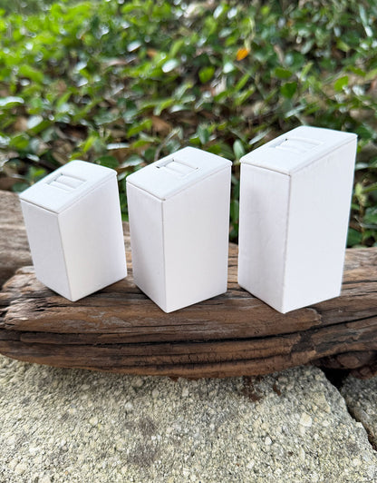 DRG610X = White Leatherette Square Ring Columns **Choose Size**
