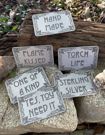 DSI10XX = Laser Engraved Art Deco Aluminum Signs **Choose Message**