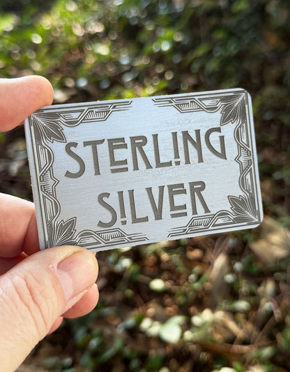 DSI10XX = Laser Engraved Art Deco Aluminum Signs **Choose Message**