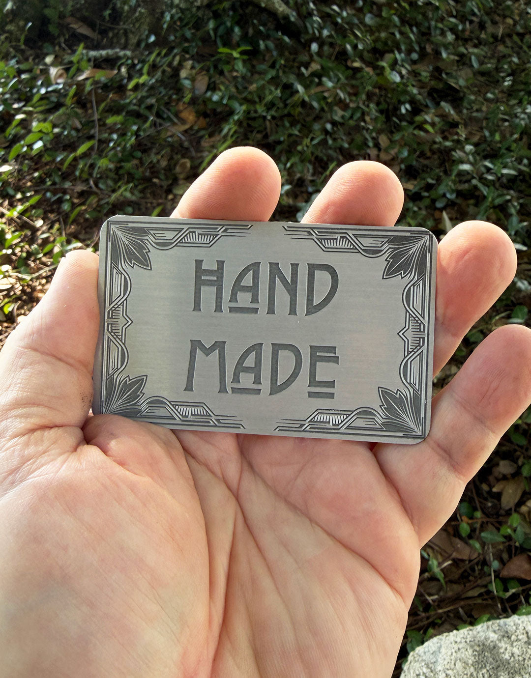DSI10XX = Laser Engraved Art Deco Aluminum Signs **Choose Message**