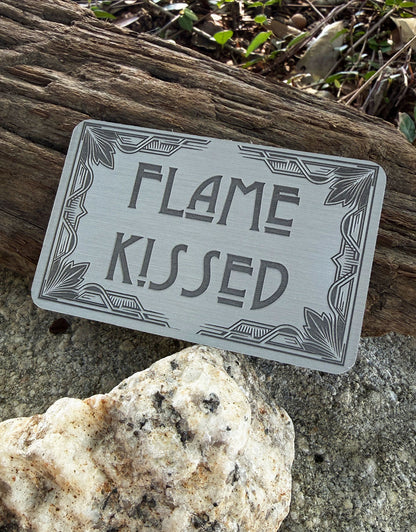 DSI10XX = Laser Engraved Art Deco Aluminum Signs **Choose Message**