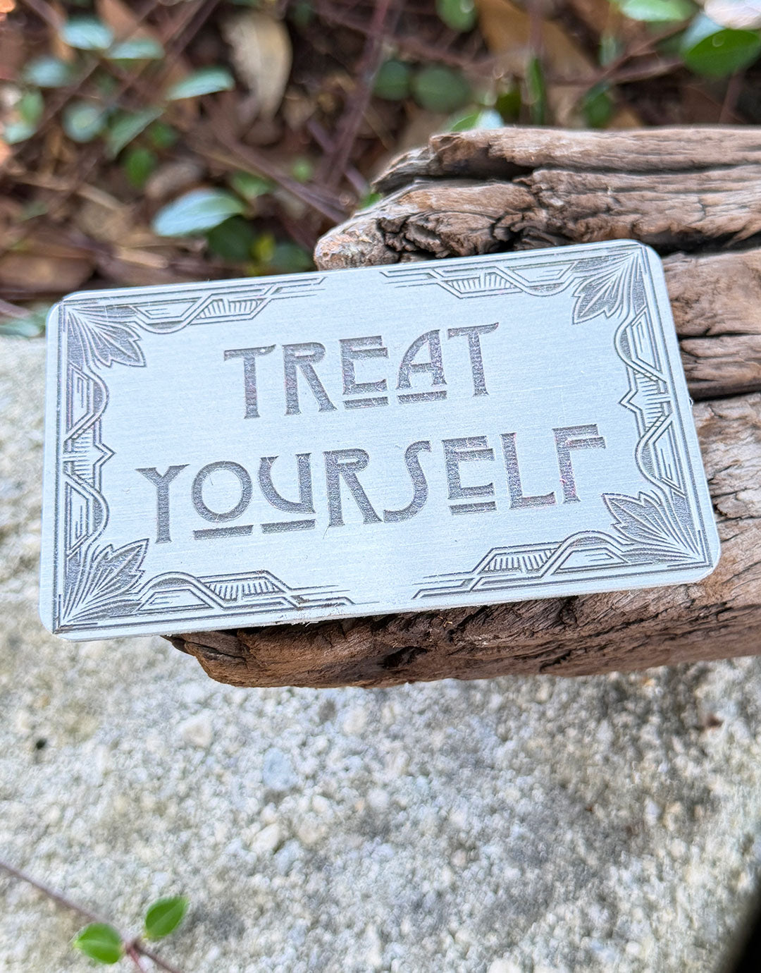DSI10XX = Laser Engraved Art Deco Aluminum Signs **Choose Message**