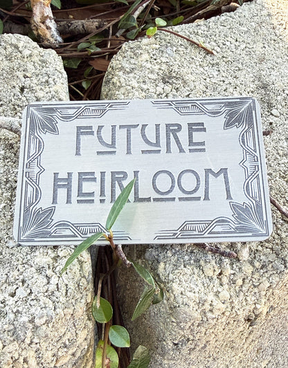 DSI10XX = Laser Engraved Art Deco Aluminum Signs **Choose Message**