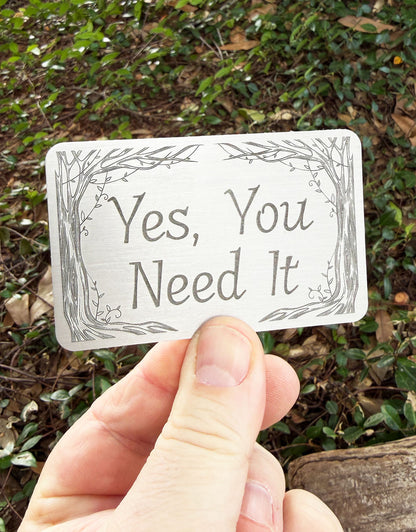 DSI11XX = Laser Engraved Vines Aluminum Showcase Signs **Choose Message**