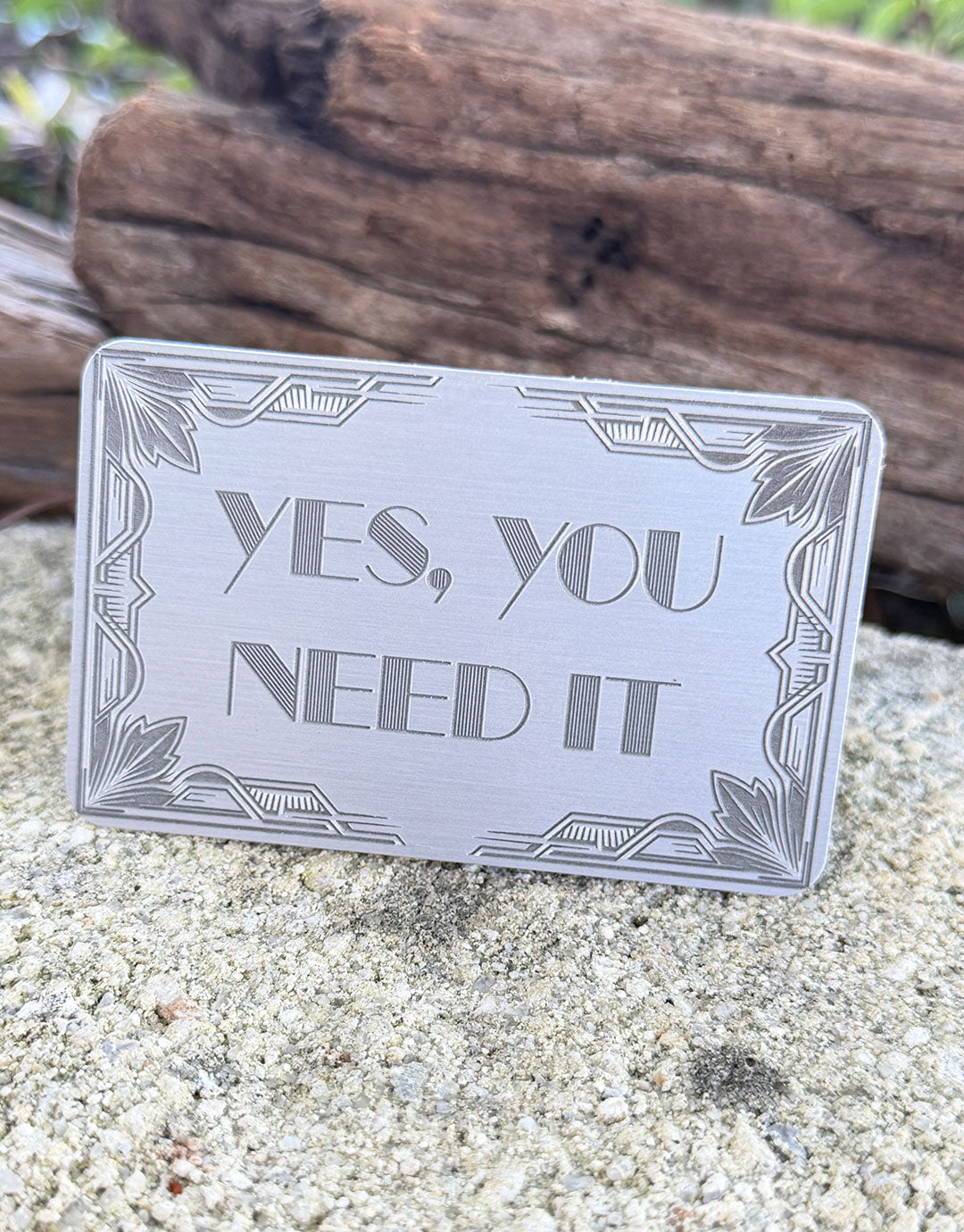 DSI12XX = Laser Engraved Art Deco 2 Aluminum Signs **Choose Message**