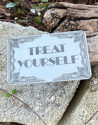 DSI12XX = Laser Engraved Art Deco 2 Aluminum Signs **Choose Message**