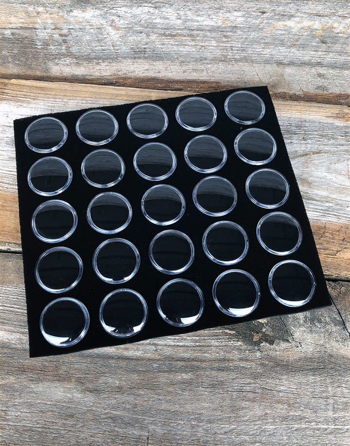 DST2525 = Gem Jar Tray Insert with 25 Jars in Black