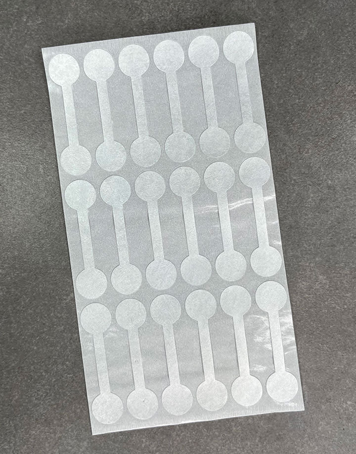 DTA7032 = Silver Tyvek Long Dumbbell Tags 1-7/8'' x 1/2'' (Pkg of 1000)