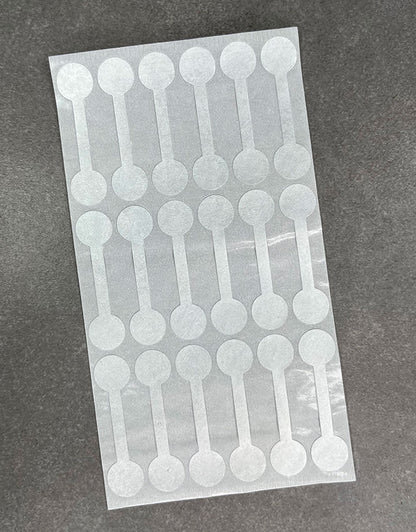 DTA7032 = Silver Tyvek Long Dumbbell Tags 1-7/8'' x 1/2'' (Pkg of 1000)