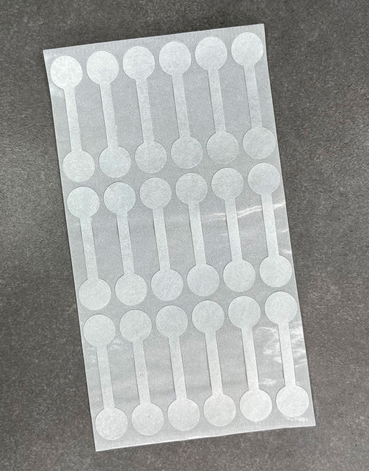 DTA7032 = Silver Tyvek Long Dumbbell Tags 1-7/8'' x 1/2'' (Pkg of 1000)