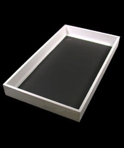 DTR1001W = TRAY WOODEN WHITE 1.5'' DEEP