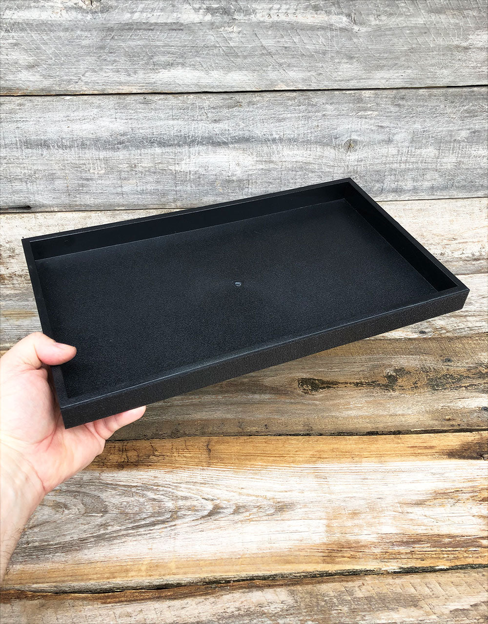 DTR1100 = Stackable Plastic Display Tray 1" Deep - Single