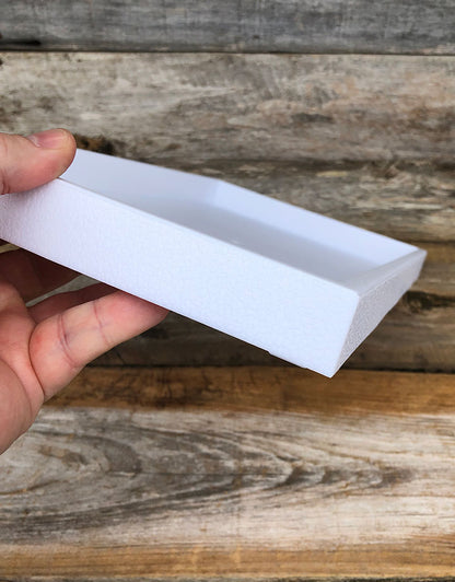 DTR1100W = TRAY STACKABLE  WHITE 1'' DEEP