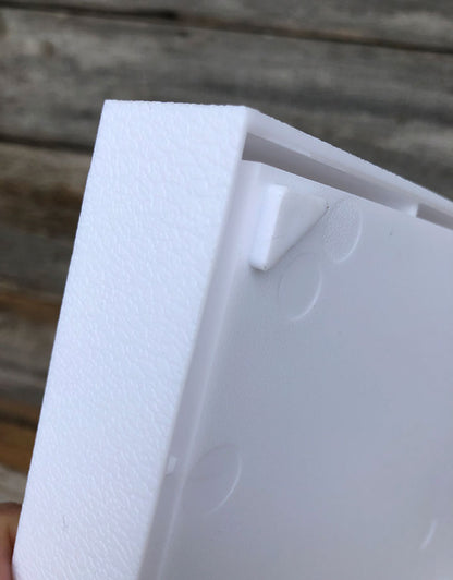 DTR1101W = TRAY STACKABLE  WHITE 1-1/2'' DEEP