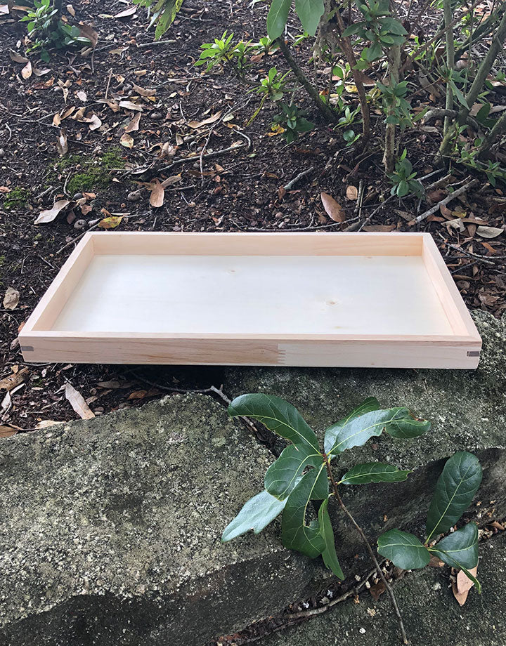 DTR2000 = Stackable Wooden Display Tray 1'' deep