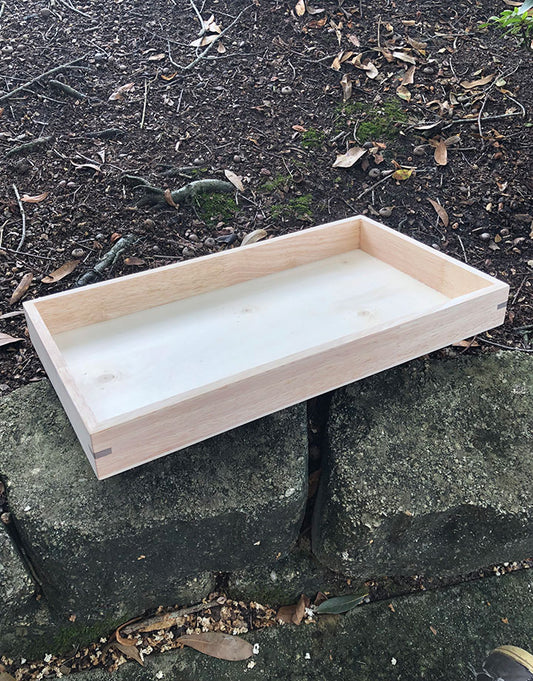 DTR2001 = Stackable Wooden Display Tray 1.5'' deep