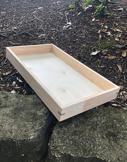 DTR2001 = Stackable Wooden Display Tray 1.5'' deep