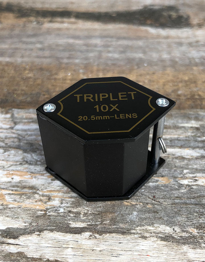 EL406 = LOUPE BLACK 10X HEX TRIPLET