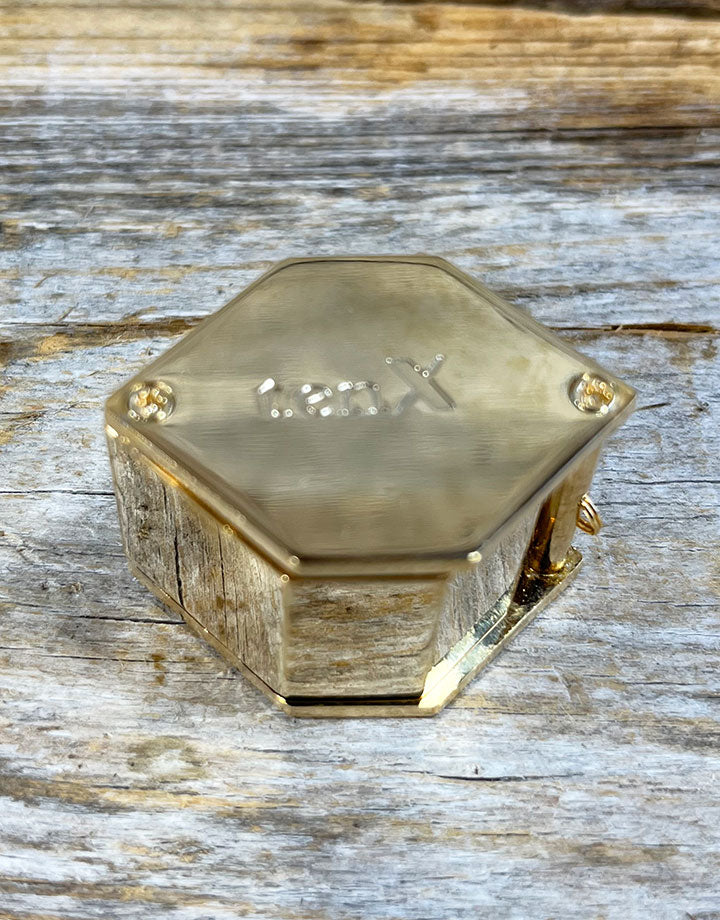 EL407 = LOUPE GOLD TONE 10X HEX TRIPLET