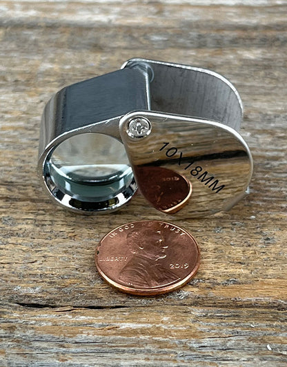 EL962 = 10X Chrome Color Economy Loupe 18mm Lens