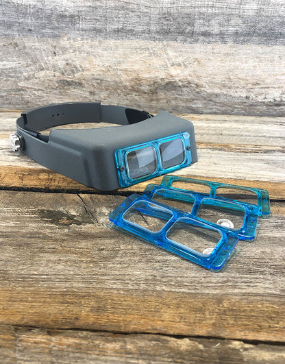 EL9990 = Binocular Magnifier Visor Includes 4 Glass Lenses