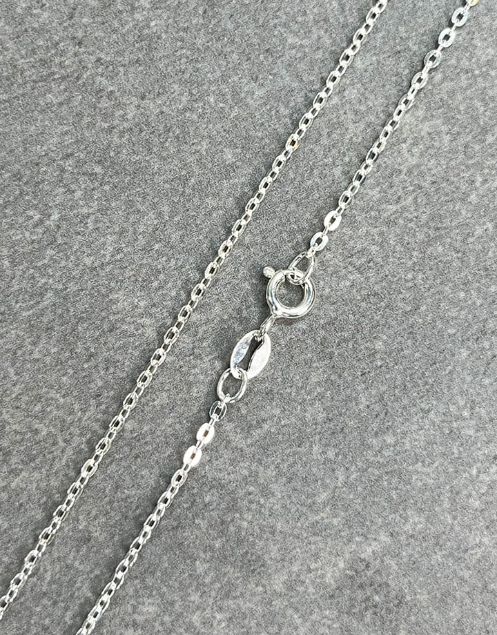 FCable035 = Sterling Flat Cable Chain 1.4mm