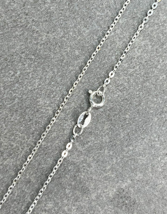 FCable035 = Sterling Flat Cable Chain 1.4mm