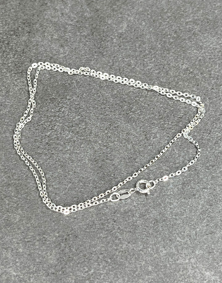 FCable035 = Sterling Flat Cable Chain 1.4mm