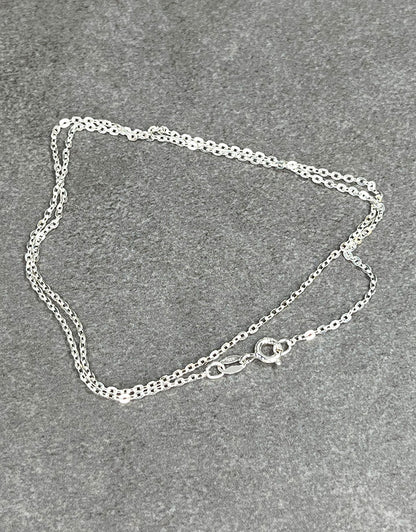 FCable035 = Sterling Flat Cable Chain 1.4mm