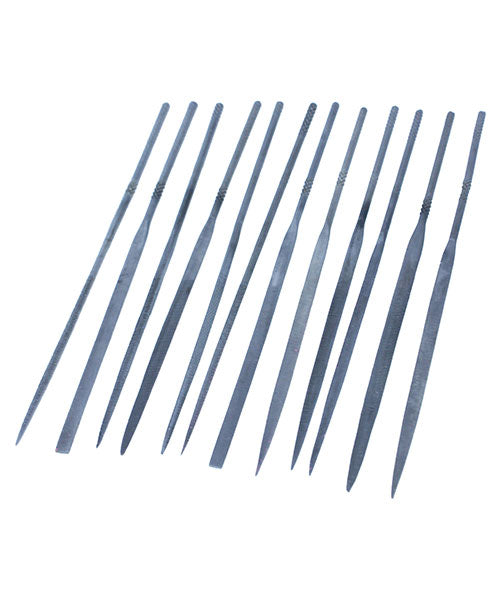 FI6002 = Economy Needle File Set -  Medium cut - 4''  (12pcs)