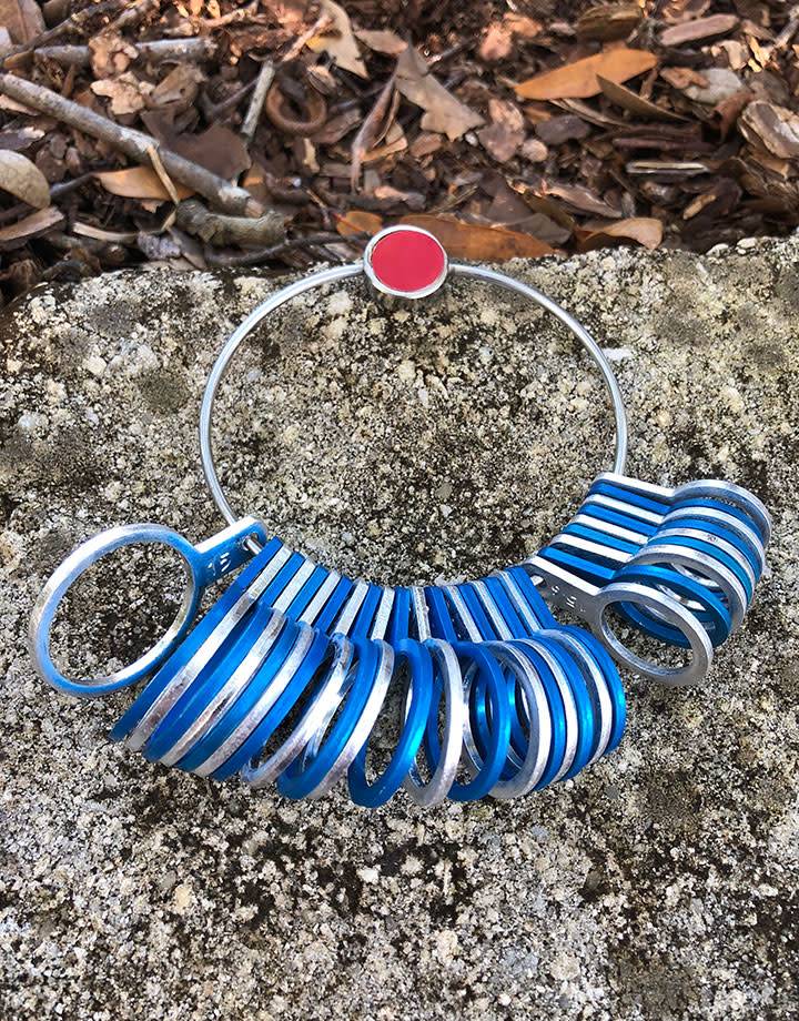 GA257 = ALUMINUM FINGER SIZER (Sizes 1-15)