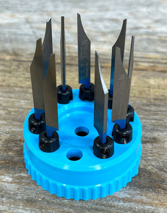 GR2100 = Graver Kit with 9 Gravers and Quickchange Handle