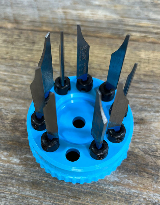 GR2100 = Graver Kit with 9 Gravers and Quickchange Handle